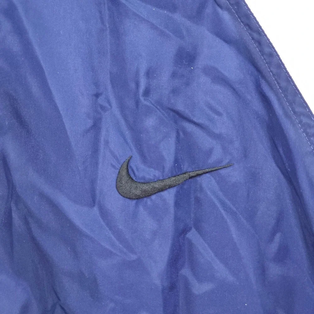 VTG Nike Track Jacket Men's XXL 2XL 90s Blue White Nylon Full‎ Zip Performance - Picture 6 of 16
